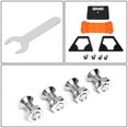 thumbnail image 6 of DNA Motoring For 200Lbs Capacity Orange Automotive Mechanic Stool with Lockable Swivel Wheels and Tool Tray, 6 of 6