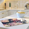 thumbnail image 6 of Polovillae Colorful Tropical Flowers Dish Drying Mat for Kitchen Counter Absorbent Heat Resistant Microfiber Dishes Drainer Mat 16x18 in Dish Pad Sink Mat Protective Pad Kitchen Decor, 6 of 6