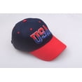 thumbnail image 3 of Gorra de béisbol de algodón bordada con letras estadounidenses para adultos, 3 of 5