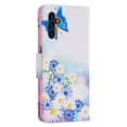 thumbnail image 4 of Feishell for Samsung Galaxy A54 5G (6.4 inch) Case,Fashion Painted Pattern PU Leather Shockproof Magnetic Clasp Flip Cover with Card Slots Kickstand Wallet Phone Case,H-Butterfly & Flower, 4 of 8