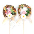 thumbnail image 1 of Guirnalda de huevos de Pascua de ratán Natural, decoración para el hogar y el jardín, regalo de Navidad, adorno para fiesta de boda, 1 of 5