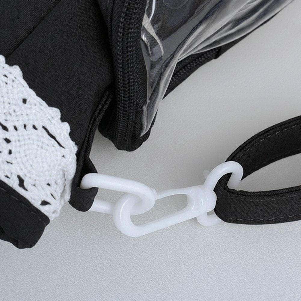 Slccxzc Japanese Style Lace Ita Bag Clear Display Anime Tote Shoulder Crossbody Handbag