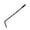Black, variant on Electric Guitar Tremolo Arm Whammy Bar, 6mm Thread Stratocaster Style Guitar Vibrato Arm with Rubber Tip for ST/SQ Single/Double Locking Tremolo System Replacement Parts-Chorme/White