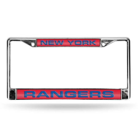- New York Rangers Laser Etched Chrome License Plate Frame