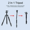 thumbnail image 4 of Camera Tripod, Video Recording Tripod Stand Rugged Aluminum Alloy Adjustable Height Lightweight  for Travel, 4 of 7