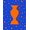 Orange, Pattern 1, variant on ODIKA 4'x6' Machine Washable Non-Slip Area Rug, Celebration Decorative Floor Protection Display High Traffic Rug, Orange, 669988