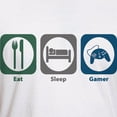 thumbnail image 3 of CafePress - Eat Sleep Gamer Fitted T Shirt - Fitted T-Shirt, Vintage Fit Soft Cotton Tee, 3 of 4