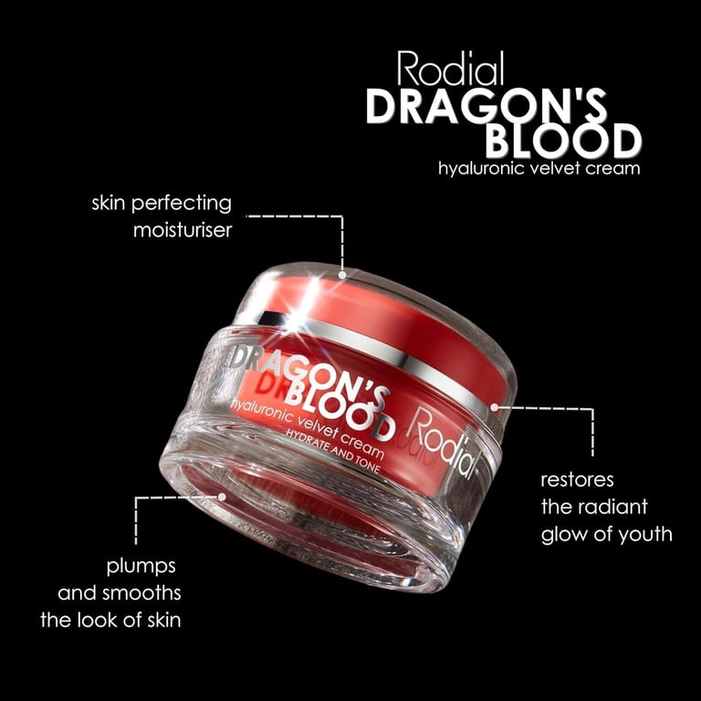 Rodial Dragons Blood Hyaluronic Velvet Facial Cream 50ml - Walmart.com