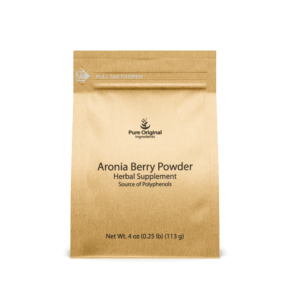 PURE ORIGINAL INGREDIENTS Aronia Berry Powder 4 oz Fruit Supplement Extract, Always Pure, No Additives Or Fillers
