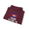 thumbnail image 4 of Cambodia Cambodian Pride Flag Hoodie, Gifts, Hooded Sweatshirt, 4 of 4