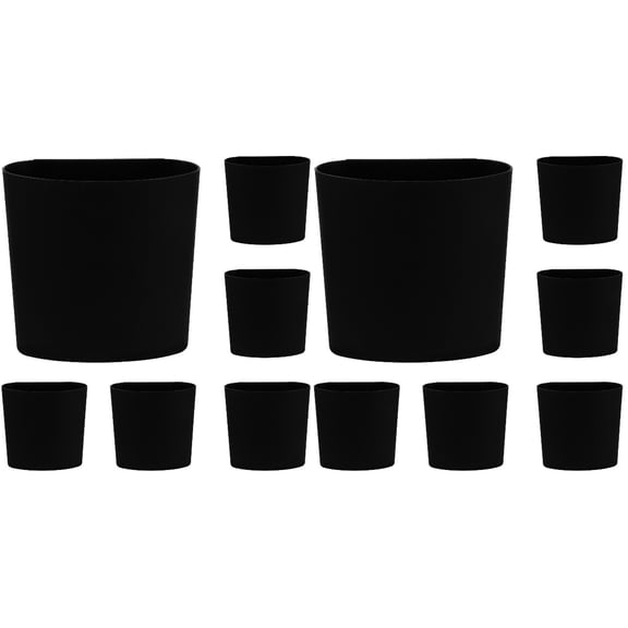12 Pcs Pp Plastic Buckets Kitchen Caninets Small Hanging for Cart Portable Care