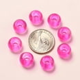 thumbnail image 5 of 20pcs Glass European Beads Large Hole Beads Rondelle Magenta 15x10mm Hole: 5mm, 5 of 6