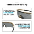thumbnail image 6 of New Tactical Goggles Outdoor Sports Climbing Fishing Safety Glasses CS Game Equipment 3 Lens Set Protection Eyewear (A2-Green), 6 of 7