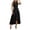 Black, variant on Women's Sleeveless High-Low Midi Dress, Round Neck Flowy Ruffle Hem Casual Formal Dress , Women's Army Green, Sizes S-2XL