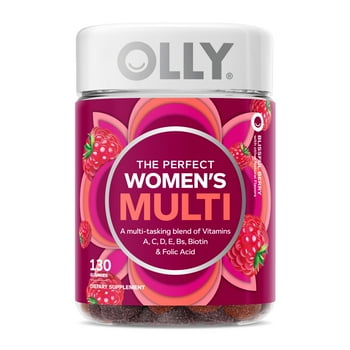 OLLY Women's Multi Gummy,  & Immune Supplement,  Blend, Berry, 130 Ct