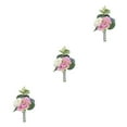 thumbnail image 4 of Ramillete de broche Moyic para ocasiones especiales Color realista Boda Púrpura claro, 4 of 6