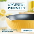 thumbnail image 6 of Farberware Style 10 Inch Nonstick Cookware Frying Pan, Dishwasher Safe and Oven Safe to 500°F, Yellow, 6 of 14