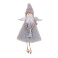 thumbnail image 1 of Pedante del festival del terciopelo de la decoración colgante del ornamento de la muñeca de la Navidad para el hotel casero, gris Yuarrent HA001209-03, 1 of 6