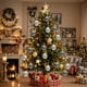thumbnail image 5 of Adornos navideños de bolas blancas y negras con formas únicas | Juego de 6 piezas | Adornos de plástico de 7 cm para árboles de Navidad, fiestas y bodas, 5 of 5