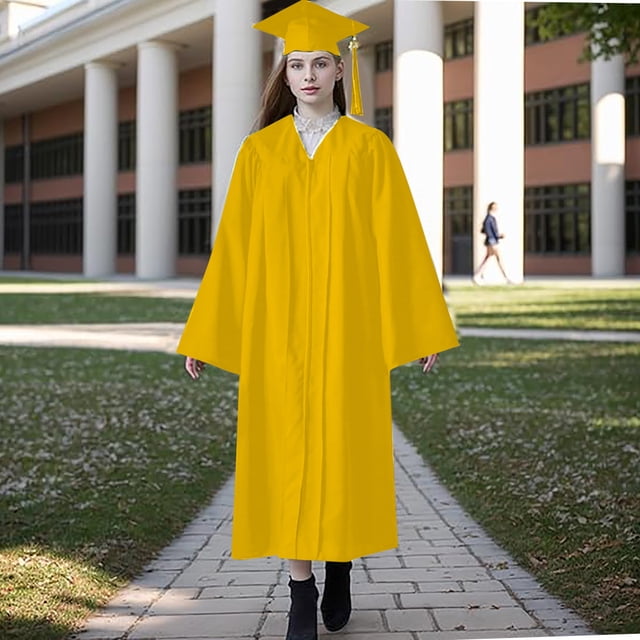 Offres de Liquidation d'Hiver! Robes Décontractées pour Femmes 2024, Robe à Manches Longues pour Femmes Couleur Unie Col Rond Robe Or S