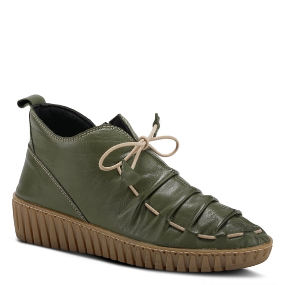 Spring Step Nespea Booties for Women - Waterproof Leather Women's Shoes with Zipper Closure - Western Ankle Boots for Women with Low Heel