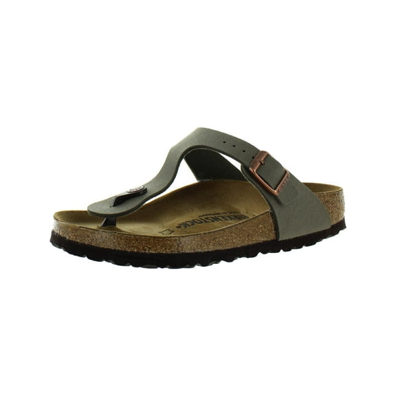 Birkenstock Women's Gizeh T-Strap Thong Cork Sandals Gray Size 40