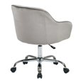 thumbnail image 3 of Scranton & Co Velvet Fabric Office Chair in Charcoal, 3 of 3