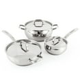 thumbnail image 5 of BergHOFF Belly Shape 12pc 18/10 Stainless Steel Cookware Set, SS Lids, 5 of 10