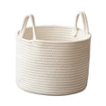 thumbnail image 3 of Woven Rope Storage Basket with Easy Carry Handles Bathroom Woven Laundry Basket S, 3 of 9