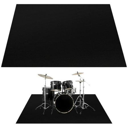 Drum Rug Drum Mat 4x5ft Drum Set Carpet Electric Drum Accessories for Studio, Soundproof Rug for Piano, Guitar, Record Room