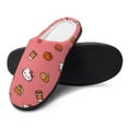thumbnail image 4 of Womens Cozy Slippers Hello Kitty Warm Soft Plush Slipper Slip-on House Shoes for Home Indoor Outdoor, 4 of 7