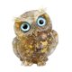thumbnail image 1 of Estatuilla de Animal de Búho Advancent de Cristal de Resina de Piedra de Grava Natural Decoración del Hogar, 1 of 1