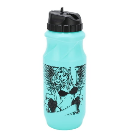 

Bike Water Bottles 650ml Easy Clean Bottle Mouth Widened Pull Out Spout Sports Bottle for RidingLight Blue Beauty