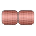 thumbnail image 4 of Picia Red and Brown Squares 2 Piece Car Windshield Sun Shade Foldable | Foldable Sun Shield for Front Window Blocks UV Rays and Keeps Your Vehicle Cool-Large, 4 of 7