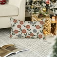 thumbnail image 4 of PHYHOO 12x20 Inch Set of 2 Green and Orange Vintage Floral Boho Outdoor Farmhouse Spring Fall Decorations Lumbar Decorative Throw Pillow Case for Home Room Couch Patio Decor 12x20inch, 4 of 8
