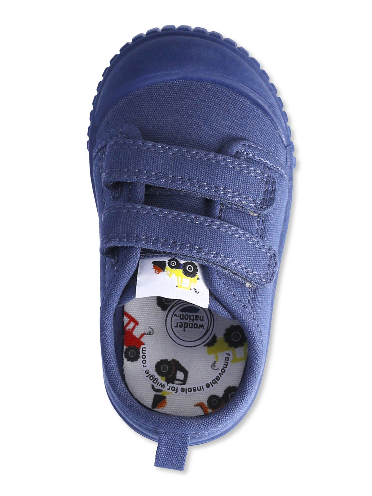 Wonder Nation Baby and Toddler Kids Two Strap Bump Toe Sneakers