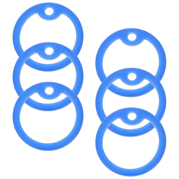 Baluue Silicone Dog Tag Protector Blue For Daily Use 6pcs