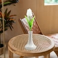 thumbnail image 4 of CASAFUN Fake Plants Faux Tulip Silk Flowers for Outdoors Pink Single Head Flower Mini Wedding Decor Home Decor for Home Bedroom Bathroom Wedding Decor Office Decor Desk Decor Home Decor 10pcs, 4 of 6