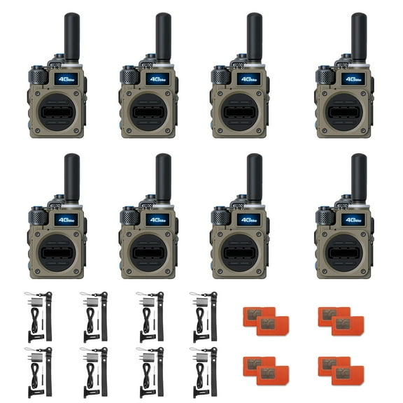 WICJIE G6S Global Walkie Talkie Two Way Radio Walkie Talkie for Adult Long Range 5000 Mile Gmr Radio Pack 8 pieces