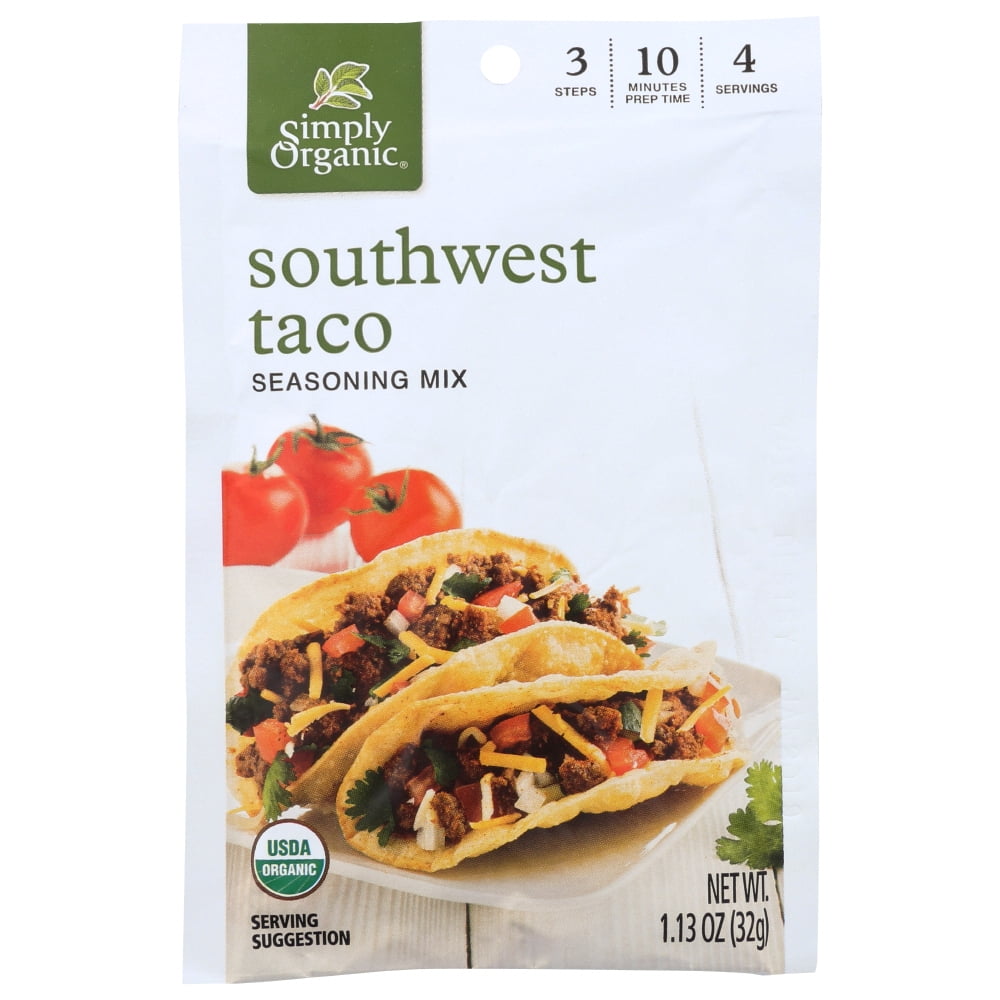 Simply Organic Mild Taco Seasoning Mix, 1.13 Oz