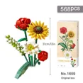 thumbnail image 1 of Mini Building Block Bouquet 3D Model Toy Home Decoration DIY Plant Potted Chrysanthemum Rose Micro-particle Assembly Building Blocks Children's Toys To Send Girlfriend Gifts1659 With BoxNosize Gao Jinjia unisex, 1 of 2