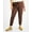 Brown, variant on Trendy Plus Size Utility Jogger Jeggings Black 1X