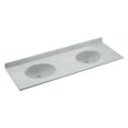 thumbnail image 1 of Swanstone 73W x 22.5D in. Chesapeake Solid Surface Double Sink Vanity Top, 1 of 7