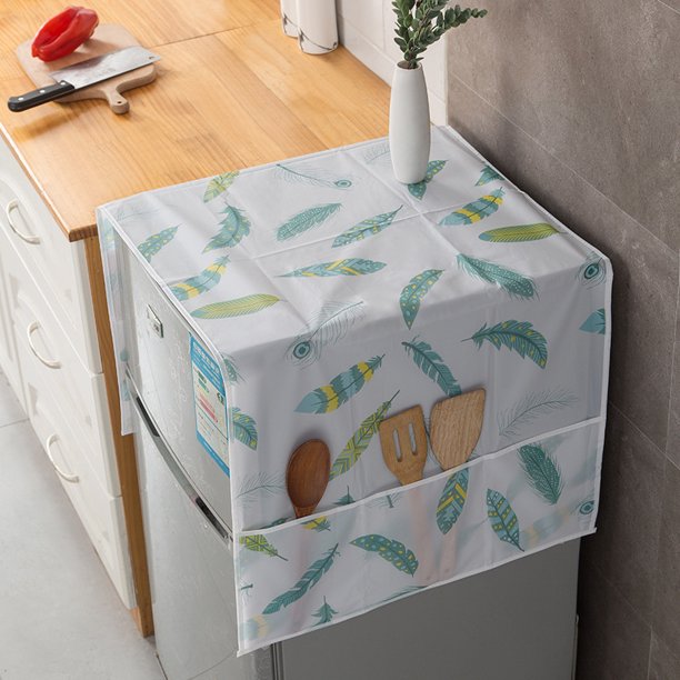 Cubierta a prueba de polvo para refrigerador, cubierta impermeable para lavadora con bolsillos de almacenamiento, bolsas, cubierta antipolvo para refrigerador, cubierta para horno, cubiertas supe