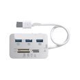 thumbnail image 1 of USB 3.0 Hub with Card Reader Combo, Micro SD TF Memory Card Reader, Multi-Function Expander Dock, 1 of 4