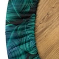 thumbnail image 5 of Ambesonne Nature Fitted Round Tablecloth, Realistic Look Tropical Art, 36"- 40" Diameter, Violet Blue and Fern Green, 5 of 5