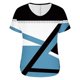 thumbnail image 5 of Blusas de Manga Corta Casuales para las Mujeres Imprimir V-Cuello Suéter Blusa de Poliéster Sudadera de Moda, Top de las Señoras para Invierno Primavera Uso Diario, 5 of 6