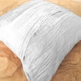 thumbnail image 3 of Crushed Taffeta Decorative Throw Pillow/Sham Cushion Cover White, 3 of 3