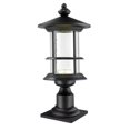 thumbnail image 1 of Zlite 552PHMR-533PM-BK-LED Outdoor LED Black Post Light - Clear Seedy, 1 of 1