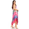 thumbnail image 4 of Sakkas Tasanee Caftan Tank Dress / Cover Up - Coral - One Size, 4 of 6